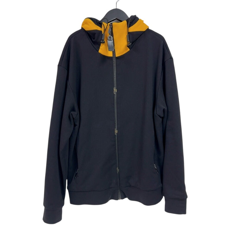 フェンディ FENDI ロゴジップパーカー　2020年AA FAF525 ブラック/イエロー ナイロン メンズ パーカー