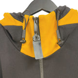 フェンディ FENDI ロゴジップパーカー　2020年AA FAF525 ブラック/イエロー ナイロン メンズ パーカー