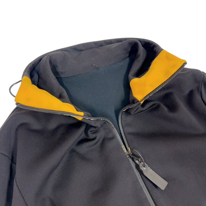 フェンディ FENDI ロゴジップパーカー　2020年AA FAF525 ブラック/イエロー ナイロン メンズ パーカー