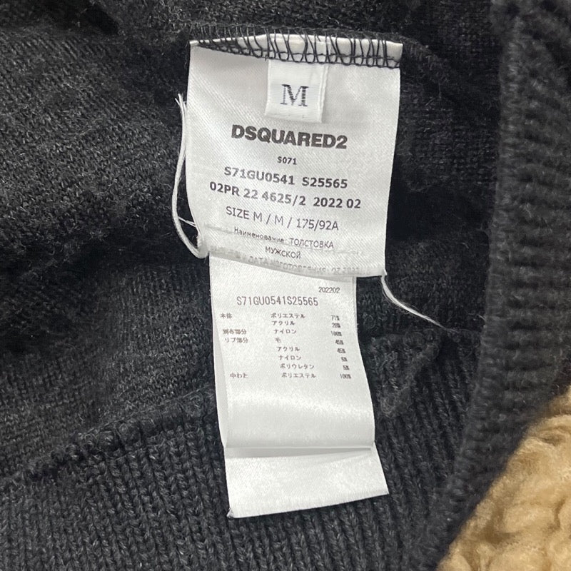 ディースクエアード DSQUARED ボアフリースパーカー マルチカラー ポリエステル メンズ その他アウター