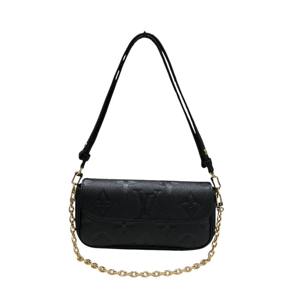 ルイ・ヴィトン LOUIS VUITTON ウォレット オン チェーン･アイビー M82154 ノワール モノグラム・アンプラント レディース ショルダーバッグ