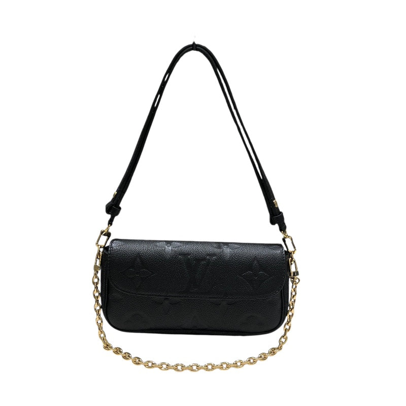 ルイ・ヴィトン LOUIS VUITTON ウォレット オン チェーン･アイビー M82154 ノワール モノグラム・アンプラント レディース ショルダーバッグ