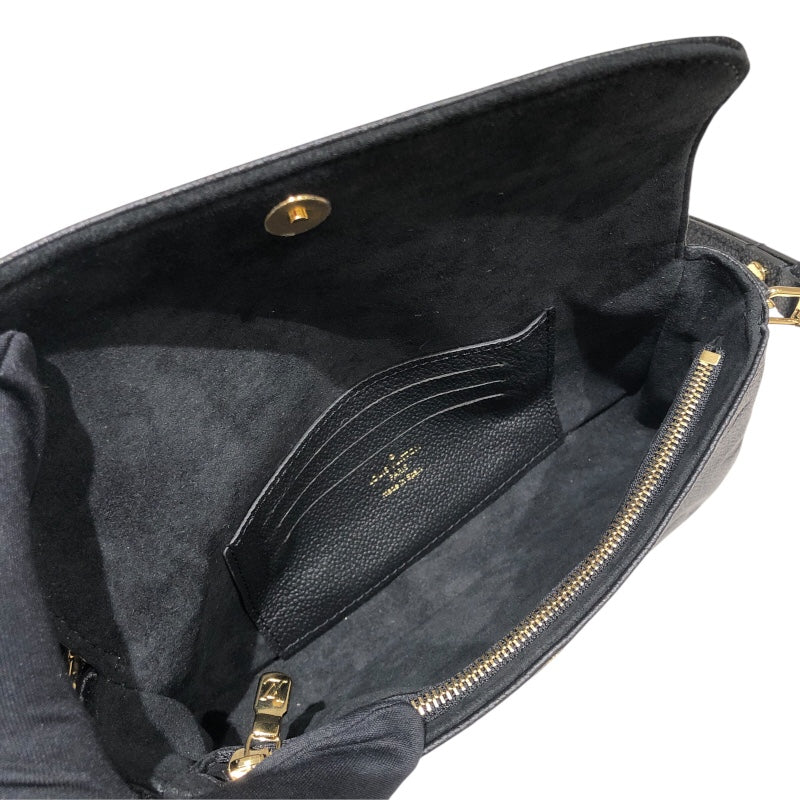 ルイ・ヴィトン LOUIS VUITTON ウォレット オン チェーン･アイビー M82154 ノワール モノグラム・アンプラント レディース ショルダーバッグ