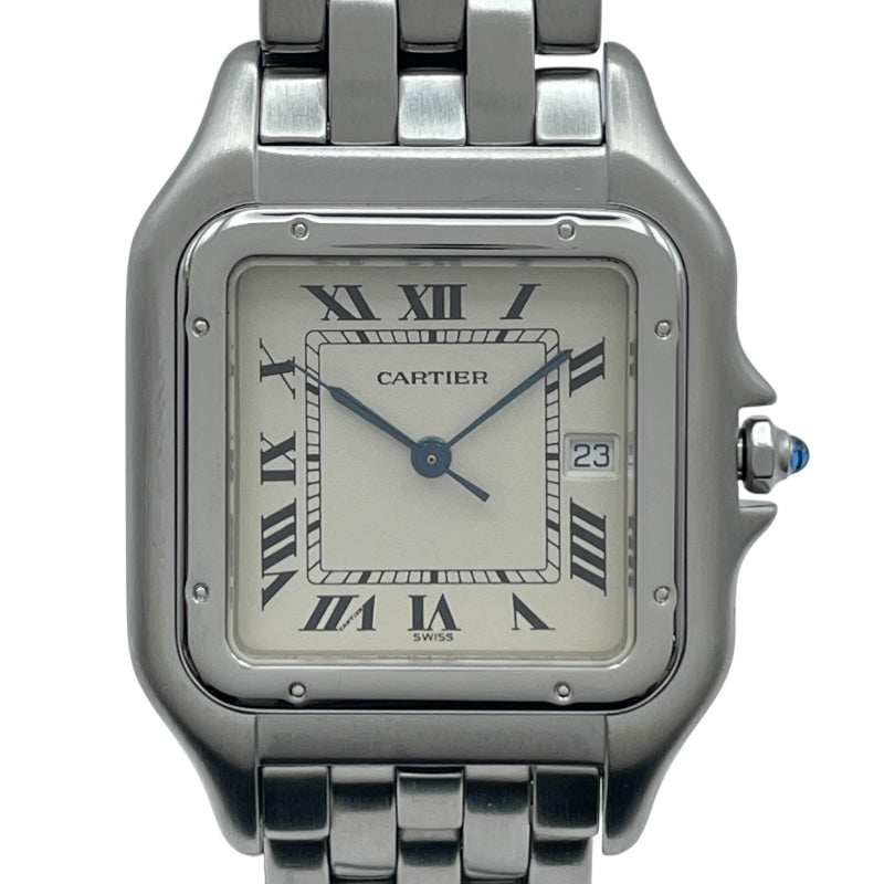 カルティエ Cartier パンテール LM W25032F5 アイボリー SS レディース 腕時計