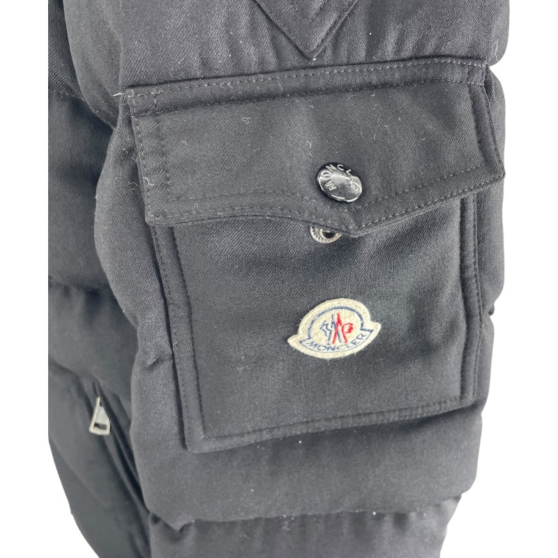 モンクレール MONCLER MONTGENEVRE ダウンジャケット D20914033805 54272 ブラック ウール/ナイロン メンズ ダウンジャケット