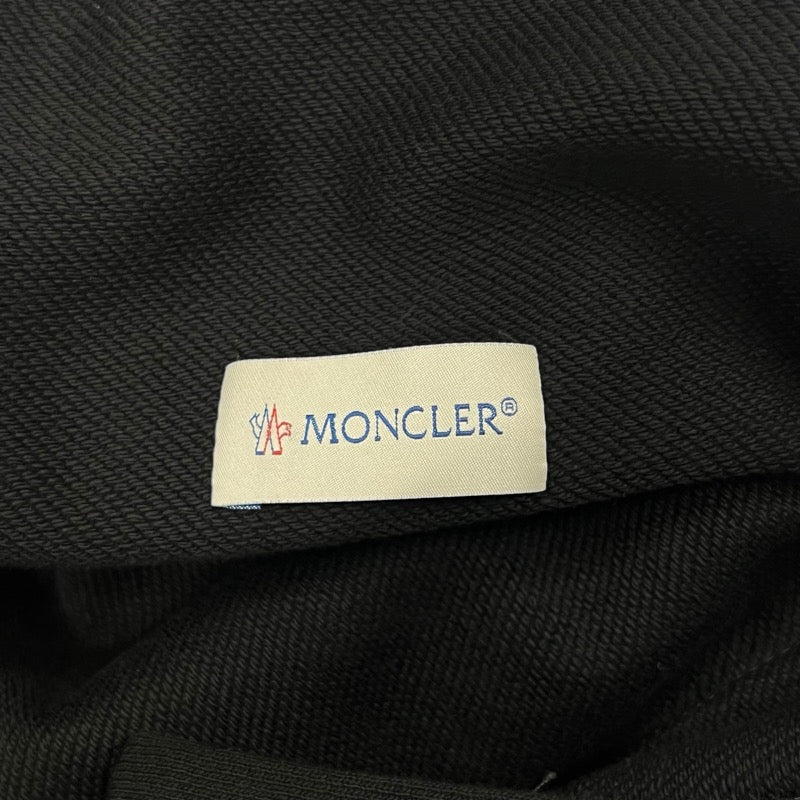 モンクレール MONCLER サイドラインスウェットパンツ ブラック×レッド コットン メンズ その他ボトムス