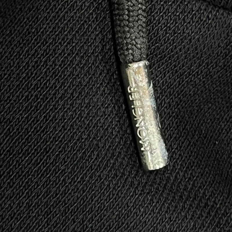 モンクレール MONCLER サイドラインスウェットパンツ ブラック×レッド コットン メンズ その他ボトムス