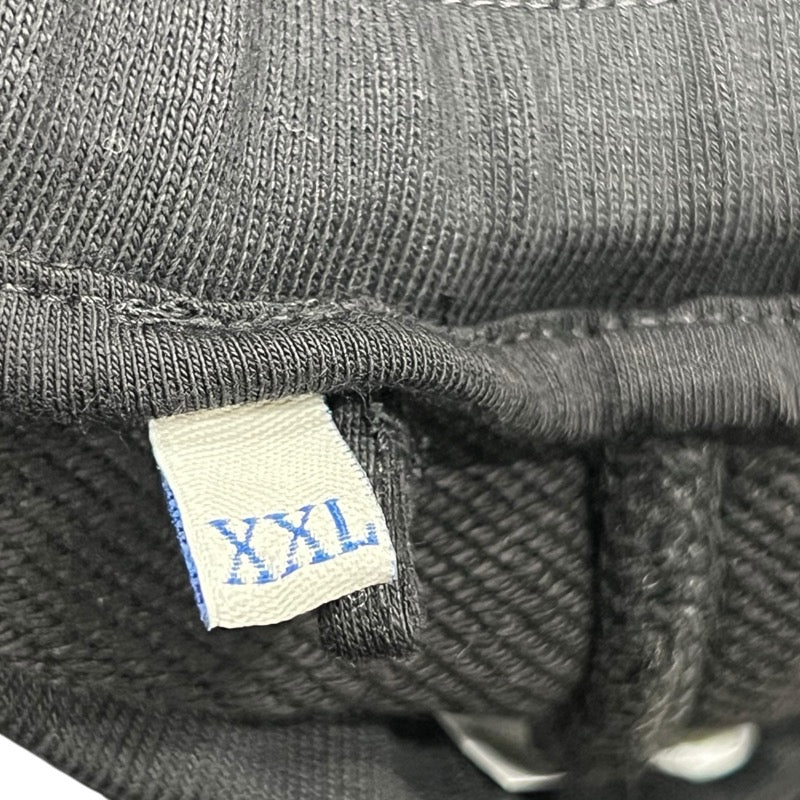 モンクレール MONCLER サイドラインスウェットパンツ ブラック×レッド コットン メンズ その他ボトムス