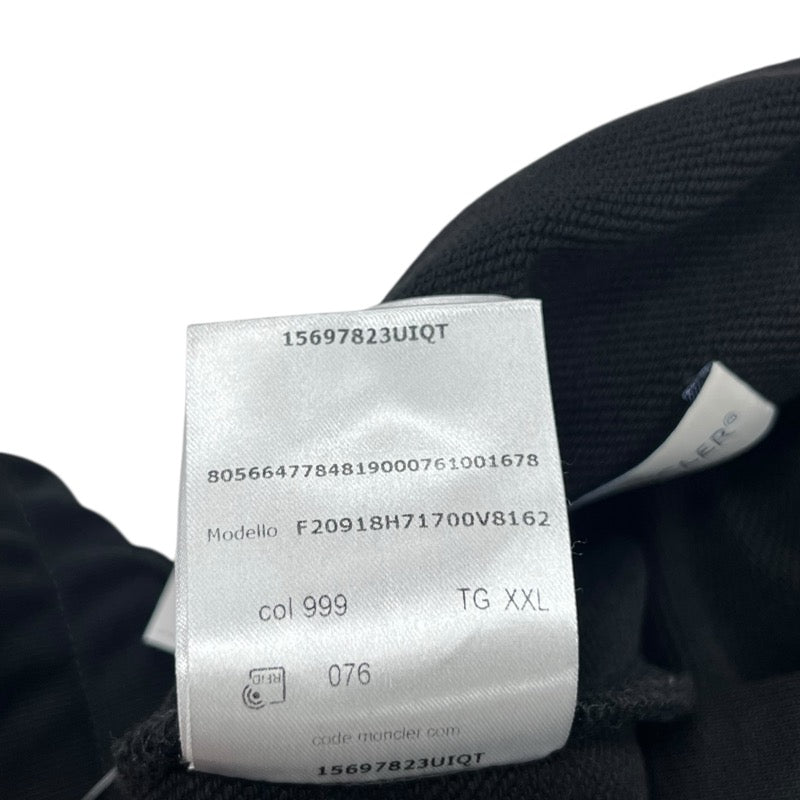 モンクレール MONCLER サイドラインスウェットパンツ ブラック×レッド コットン メンズ その他ボトムス