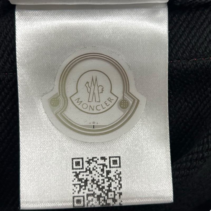 モンクレール MONCLER サイドラインスウェットパンツ ブラック×レッド コットン メンズ その他ボトムス