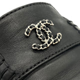 シャネル CHANEL ココマーク チェーンローファー G35067 ブラック シルバー金具 レザー レディース ローファー