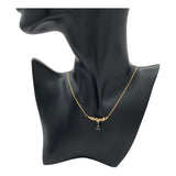 ジュエリーマキ サファイア ダイヤネックレス D-0.33 S-1.17 K18YG ジュエリー