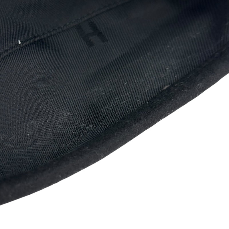 HERMERS エルメス ベレー帽 57 カシミヤ ブラック 24020903.jpg