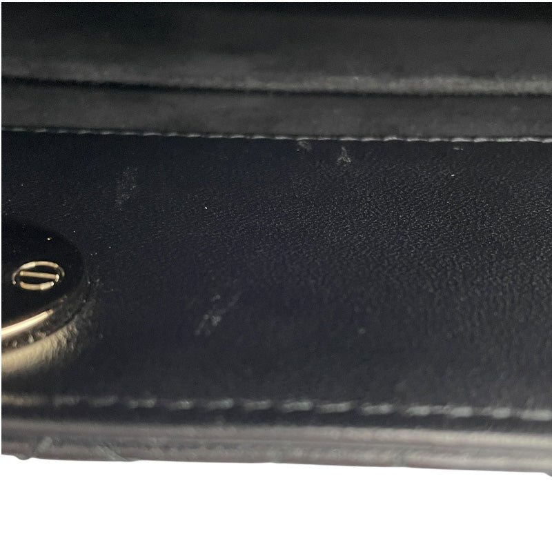 【人気】クリスチャンディオール クラッチバッグ レザー 金具 ブラック 黒 人気】クリスチャンディオール クラッチバッグ レザー 金具 ブラック 黒