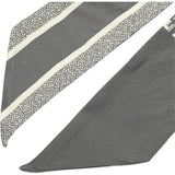 クリスチャン・ディオール Christian Dior ミッツア グレー シルク レディース スカーフ