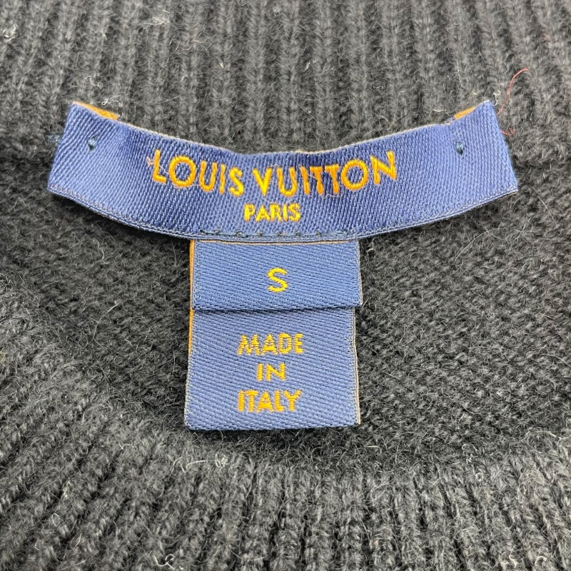 ルイ・ヴィトン LOUIS VUITTON チェーン装飾ロゴエンブレムニット  