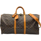 ルイ・ヴィトン LOUIS VUITTON キーポルバンドリエール55 M41414 ブラウン モノグラム ユニセックス ボストンバッグ