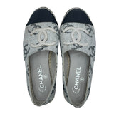 シャネル CHANEL ココマークエスパドリーユサンダル G39028 グレー レディース サンダル