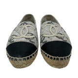 シャネル CHANEL ココマークエスパドリーユサンダル G39028 グレー レディース サンダル