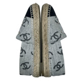 シャネル CHANEL ココマークエスパドリーユサンダル G39028 グレー レディース サンダル