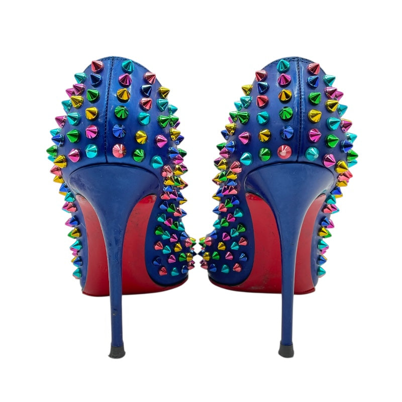 クリスチャンルブタン パテント エナメル パンプス クリスチャン・ルブタン Christian louboutin レインボースタッズ