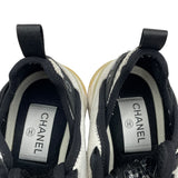 シャネル CHANEL ココマークファブリックローカットスニーカー G38501 ホワイト スウェット レディース スニーカー