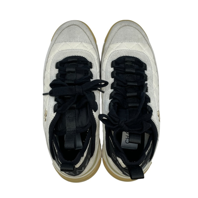 シャネル CHANEL ココマークファブリックローカットスニーカー G38501