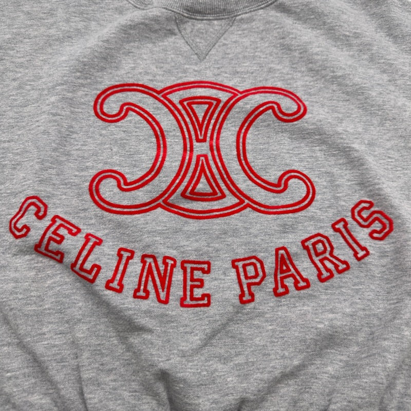 セリーヌ CELINE トリオンフロゴスウェットシャツ 2Y72A450I グレー
