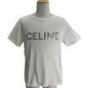 セリーヌ CELINE スタッズロゴ半袖Ｔシャツ 2X50C671Q ホワイト コットン メンズ 半袖Ｔシャツ