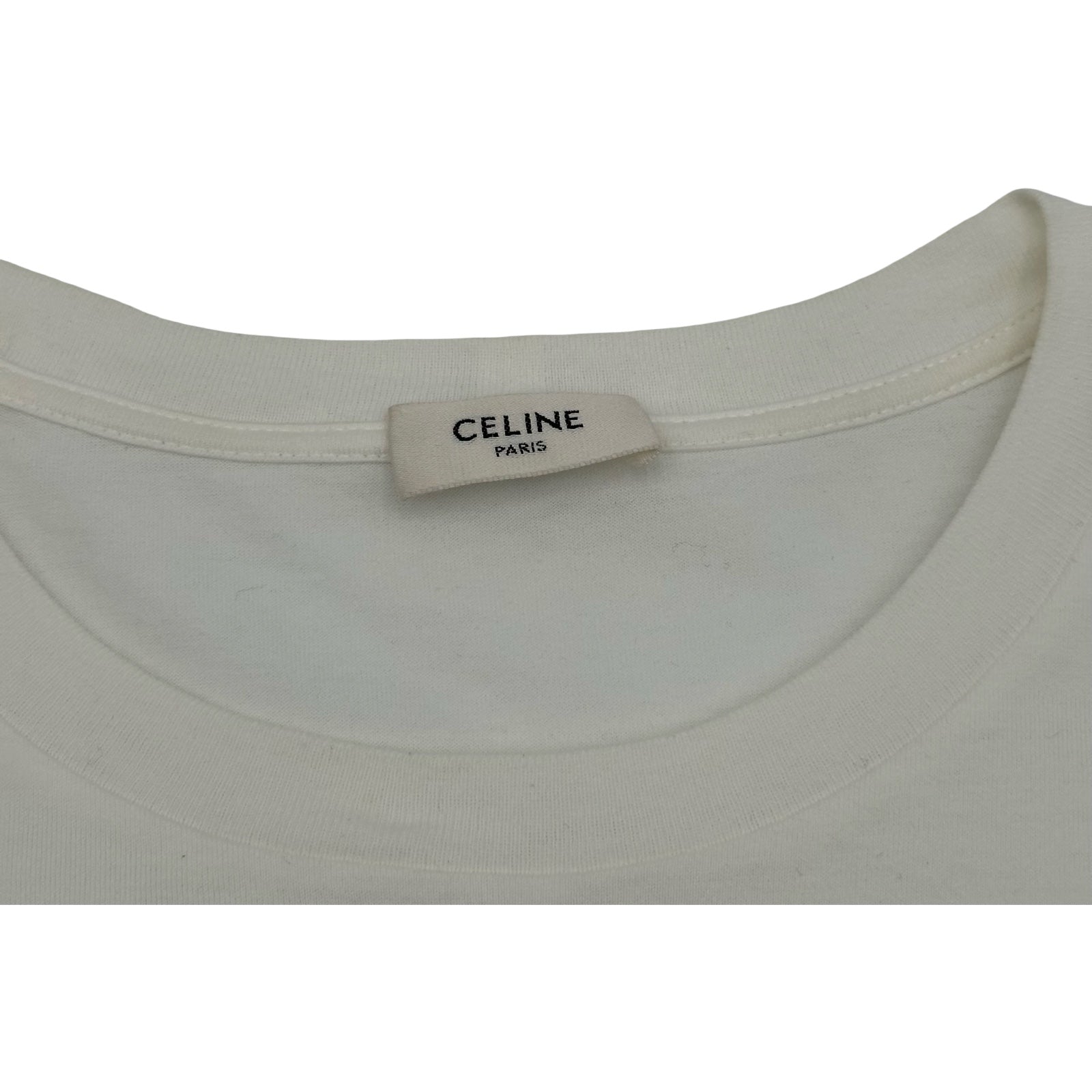 セリーヌ CELINE スタッズロゴ半袖Tシャツ 2X50C671Q ホワイト