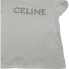 セリーヌ CELINE スタッズロゴ半袖Ｔシャツ 2X50C671Q ホワイト コットン メンズ 半袖Ｔシャツ