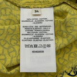 エルメス HERMES シェーヌダンクル半袖Tシャツ 4E4620DB イエロー コットン レディース 半袖Ｔシャツ