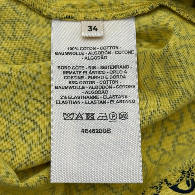 エルメス HERMES シェーヌダンクル半袖Tシャツ 4E4620DB イエロー
