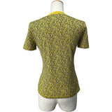 エルメス HERMES シェーヌダンクル半袖Tシャツ 4E4620DB イエロー コットン レディース 半袖Ｔシャツ