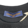 ルイ・ヴィトン LOUIS VUITTON アブストラクトハウンドトゥース ニットセーター HON34W ブラック ウール メンズ セーター