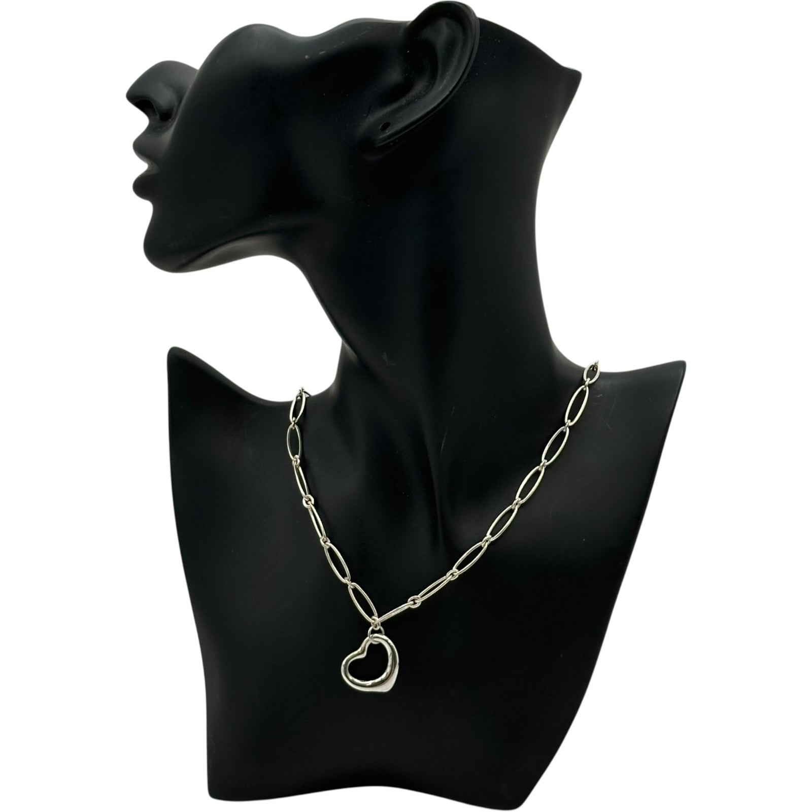 美品◎ ティファニー オープンハート ネックレス ペンダント シルバー925 ティファニー TIFFANY＆CO オープンハート ネックレス シルバー 925