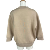 ルイ・ヴィトン LOUIS VUITTON ロゴプリントスウェットシャツ FJKL37YDX ベージュ ナイロン/シルク レディース スウェット