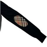 バーバリーロンドン BURBERRY LONDON エルボーパッチニットセーター 8017019 ブラック ウール レディース セーター