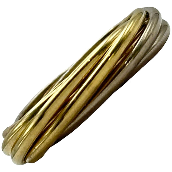 カルティエ Cartier トリニティリング7連 ゴールド/ホワイトゴールド