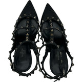 ヴァレンティノ VALENTINO ロックスタッズストラップパンプス ブラック レザー レディース パンプス