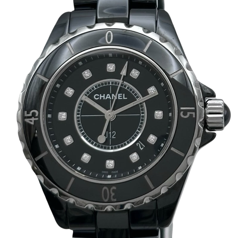 シャネル CHANEL J12 33MM H1625 ブラック セラミック クオーツ
