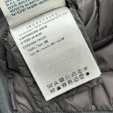 モンクレール MONCLER ダウン切替ジップアップカーディガン グレー ナイロン レディース カーディガン