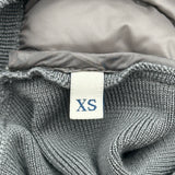 モンクレール MONCLER ダウン切替ジップアップカーディガン グレー ナイロン レディース カーディガン