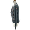 モンクレール MONCLER ダウン切替ジップアップカーディガン グレー ナイロン レディース カーディガン