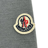 モンクレール MONCLER ダウン切替ジップアップカーディガン グレー ナイロン レディース カーディガン