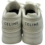 セリーヌ CELINE プラットフォームブロックスニーカー ホワイト レザー レディース スニーカー