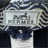 エルメス HERMES エマ セリエボタンキャップ ネイビー ポリエステル レディース その他ファッション雑貨