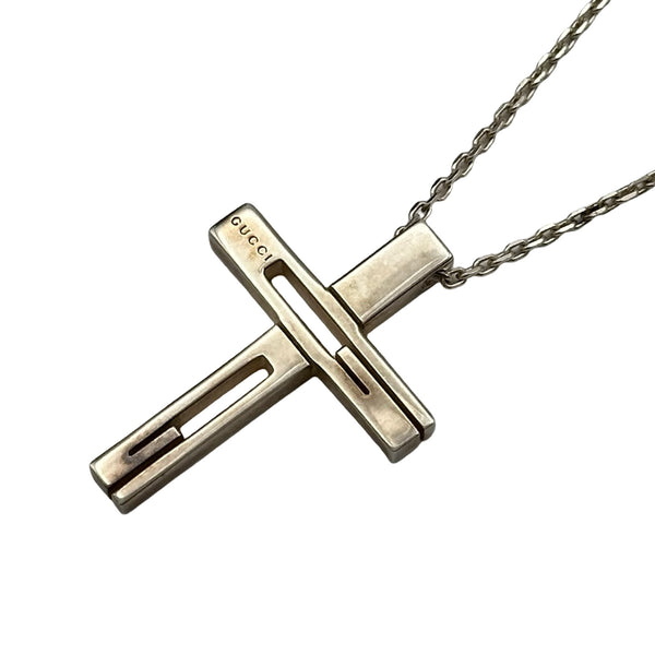 グッチ GUCCI Gクロス ネックレス シルバー Ag925 ジュエリー | 中古