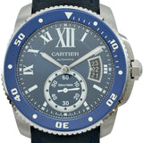 カルティエ Cartier カリブル ドゥ カルティエ ダイバー WSCA0010 ブルー ステンレススチール 自動巻き メンズ 腕時計