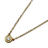 ティファニー TIFFANY＆CO バイザヤードネックレス ピンクゴールド Au750 ダイヤモンド ジュエリー